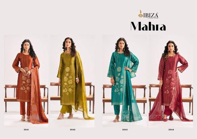 Ibiza mahra silk dress material wholesale